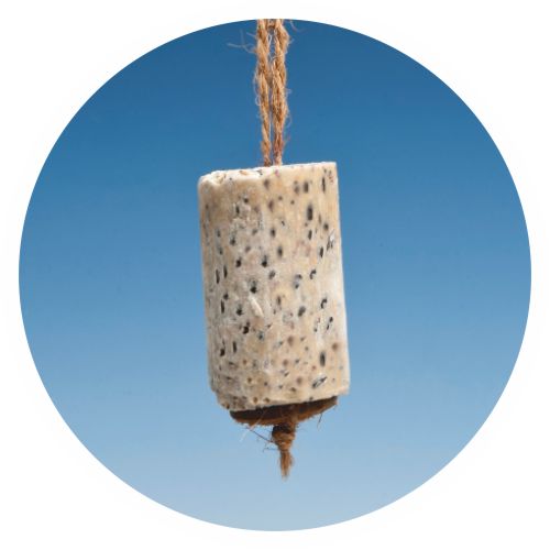 Suet Sausage with sunflower seeds with string